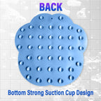 New Bathroom Use Silicone Non-slip Foot Basin Cleaning Pad, with Suction Cup for Exfoliation Shower Head Massage Bath Brush