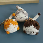 Cute Crochet Kitten Keychain Smiling Cat Bag Charm