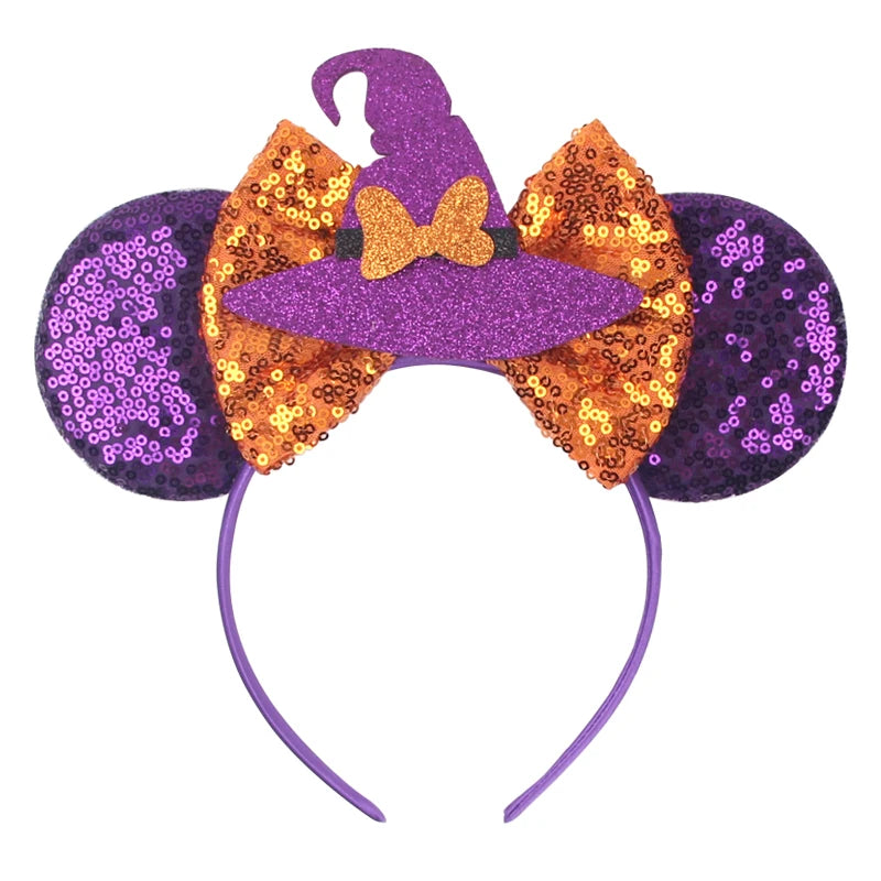 Sequin Mouse Ears Bow Headband for Women & Girls