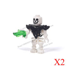 Halloween Scene Building Blocks Skeletons Ghosts Army King Assembled Charactesrs Figures DIY Accessories Bricks Toys Kids Gifts