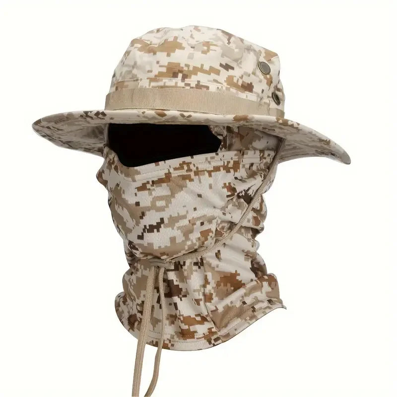 Camouflage Boonie Outdoor Hunting Hat with Wide Brim Protection