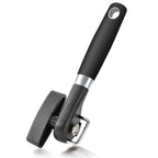 Stainless Steel Manual Can Opener with Side Cut & Bottle Opener Tool