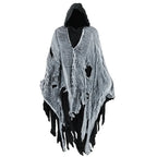 Horror Zombie Tattered Hooded Capes Unisex Halloween Ghost Dementors Cosplay Costume Day of The Dead Party Props Cloaks