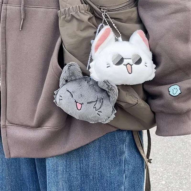 Gojo & Geto Anime Plush Keychain Cosplay Bag Charm