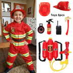 Kids Fireman Cosplay Costume Uniform – Role Play Outfit