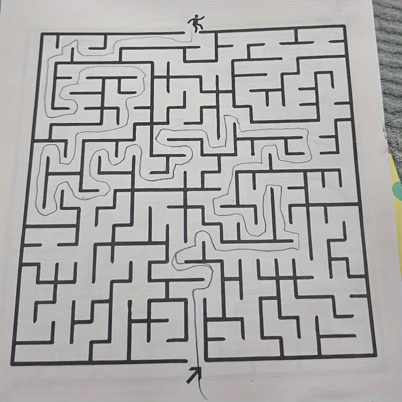 Kids Maze Game Book – 32 Page Brain Training & Puzzle Activity
