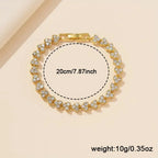 2PCS Fashion Rectangular Dial Women's Quartz Watch Love Bracelet