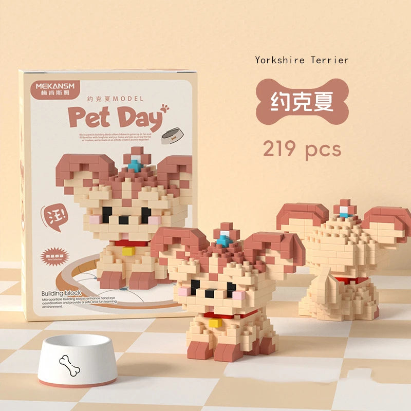 Mini Pet Animal Building Blocks – 18 Styles DIY Toy Set