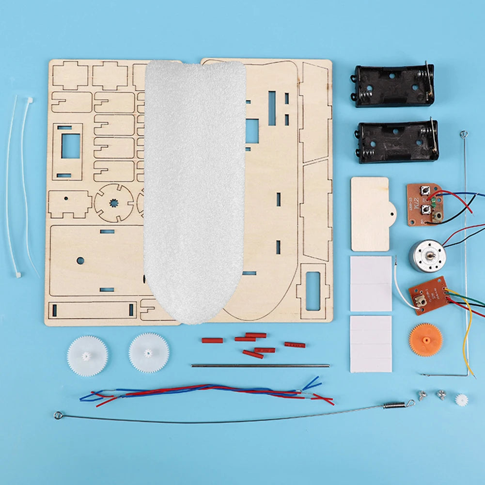 DIY STEM Science 3D Wooden Car & Boat Assembly Kit for Kids