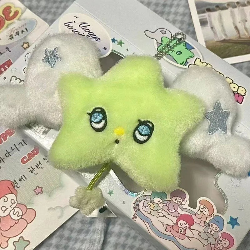 Star Plush Pendant Keychain Bag Charm Cute Doll Hanging Accessory