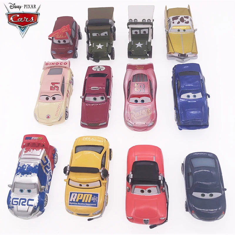 Pixar Cars Scarcity Version Lightning McQueen Curz Ramirez Tex Dinoco Sarge Metal Diecast Vehicle Model Toys Kid Boy Gift
