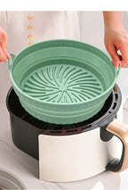 Foldable Air Fryer Silicone Liner Reusable Air Fryer Silicone Baking Tray Food Grade Silicone Air Fryer Mat
