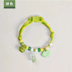 Pet Beaded Necklace Accessories, Skin-friendly Rope Neck Collar, Dog and Cat Bell Collar To Prevent Getting Lost