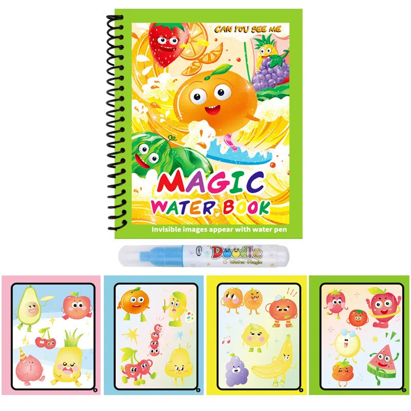 Magic Water Drawing Book – Reusable Mess-Free Painting Toy