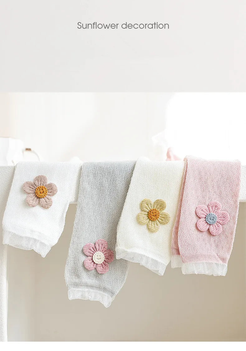 Girls Leggings Kids Hollow Out Pants Summer Children's Clothing Pencil Pants Flower Trousers Korean Style