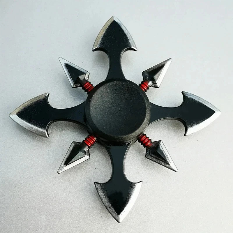 Ninja Shuriken Zinc Alloy Tri Fidget Spinner Stress Relief Toy