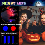 Halloween Light Up Rings for Kids,50 Pcs LED Flashing Ring Toys for Halloween Kids Party Favors Prizes and Goodie Bag Fillers