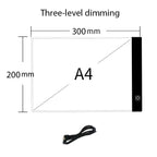 LED Drawing Copy Pad 3-Level Dimmable Light Tracing Board for Kids