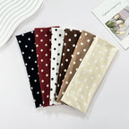 Polka Dot Yoga Elastic Sweat-Absorbing Headband for Women