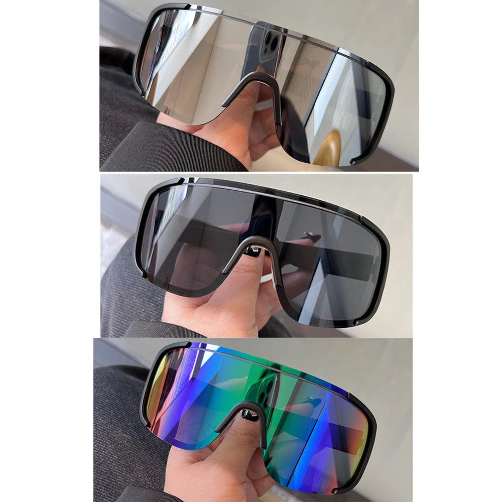Y2K Reflective UV400 Cycling Sunglasses for Men & Women