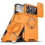 Rotating Flip Full Lens Protection Magnetic Stand Phone Case For iPhone 17 18 Pro Max Air Dual Layer Protection Armor Back Cover