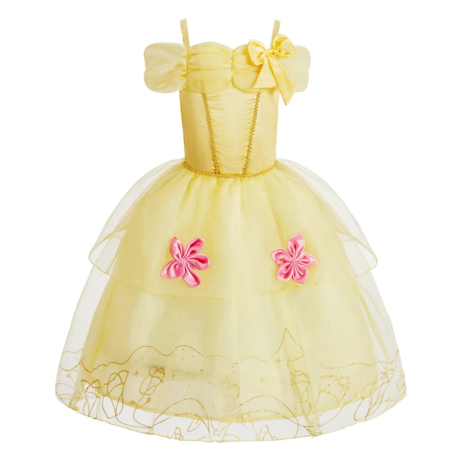 Girls Princess Costume Dress – Cinderella, Snow White & Rapunzel Outfit