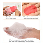 Portable Hand Soap Sheets for Travel | Dissolving Cleanser Wipes | Alcohol-Free | On-the-Go 50 sheets/box