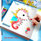 Kids Line Drawing & Number Learning Doodle Activity Book