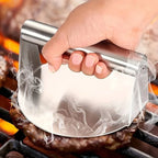 Heavy Duty Stainless Steel Smash Burger Press – BBQ Patty Smasher & Meat Press Tool - 10cm