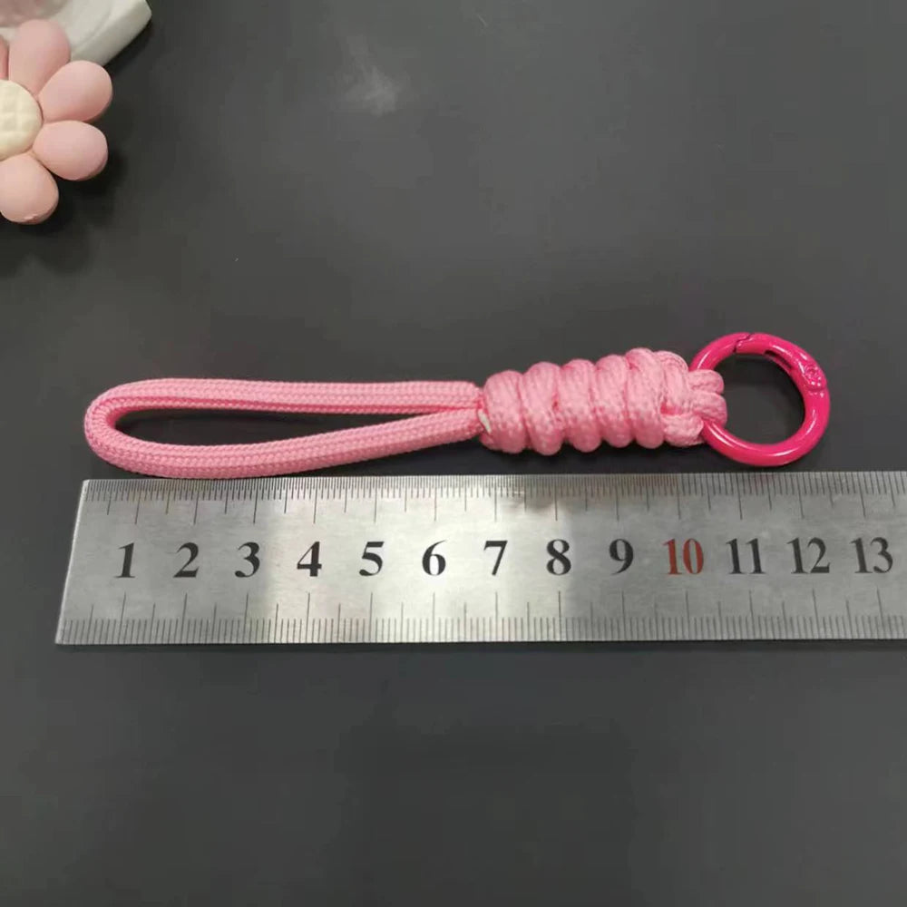 Paracord Braided Keychain Wrist Lanyard for Outdoor Everyday Carry