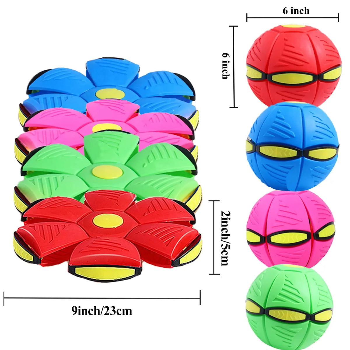 Magic UFO LED Flying Disc Ball – Transforming Outdoor Toy