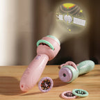 Baby Projector Torch Cartoon Projection Flashlight Early Education Cognition Before Bedtime Story Book 80 Patterns Luminous Toys