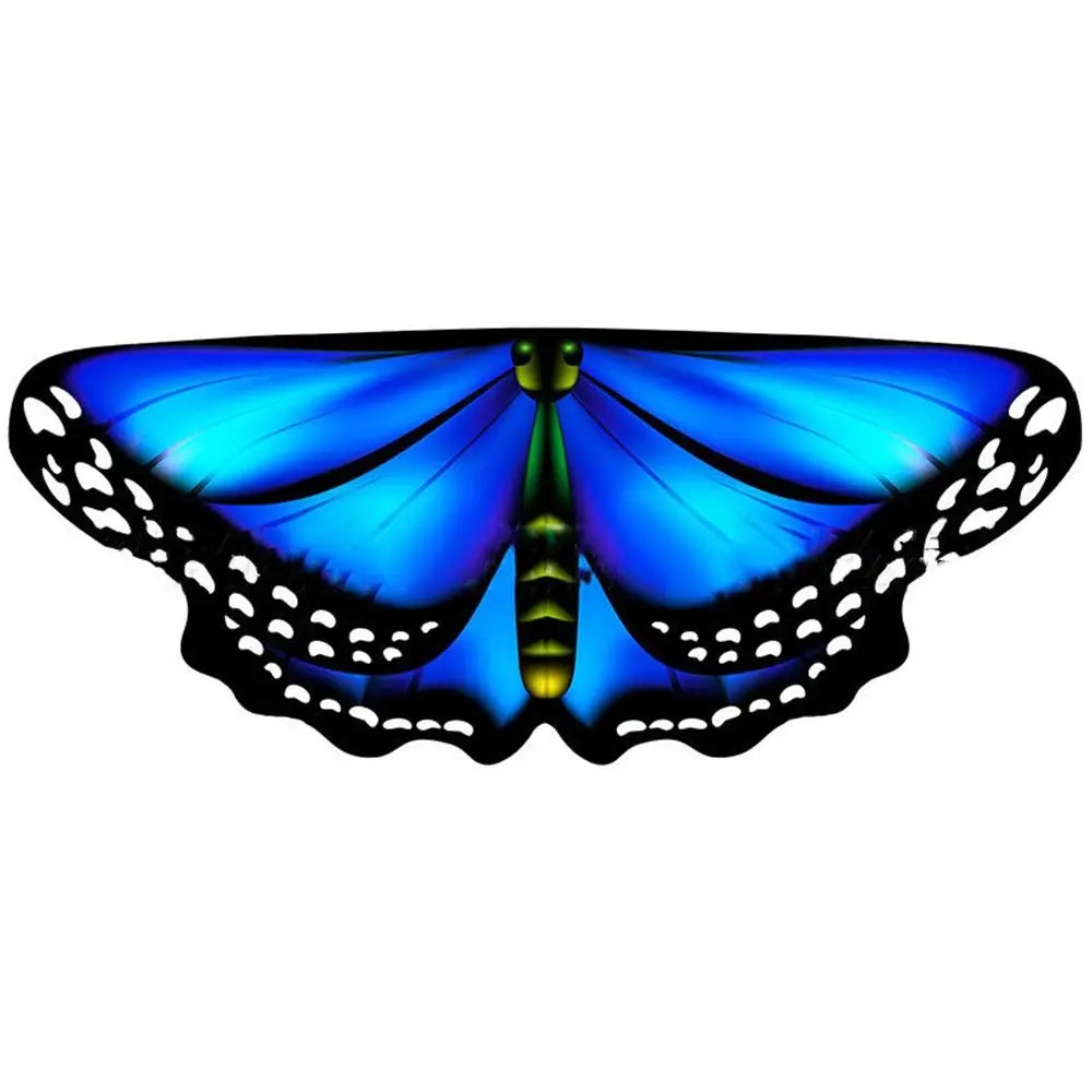 Kids Butterfly Wings Cape Girls Fairy Shawl Pixie Cloak Fancy Colorful Dress Costume Gift  Party & Holiday DIY Decorations