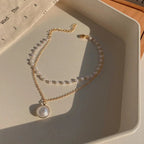 Big Heart Charm Hallowout Star Fire Ball Bracelet For Women Imitation Pearl Cute Charm Lock Closure Ins Women Bracelet Jewelry