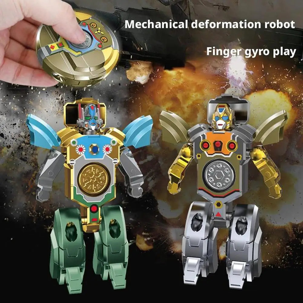 Creative Robot Transforming Fidget Spinner Stress Relief Toy