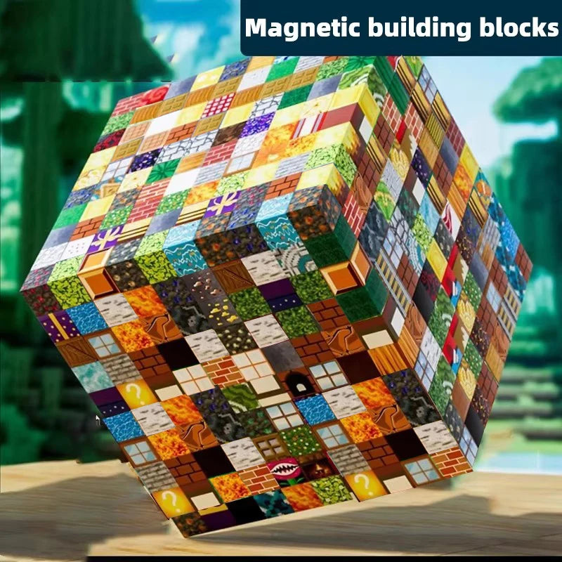 Magnetic Building Blocks Storage Box STEM Construction Toy Set
