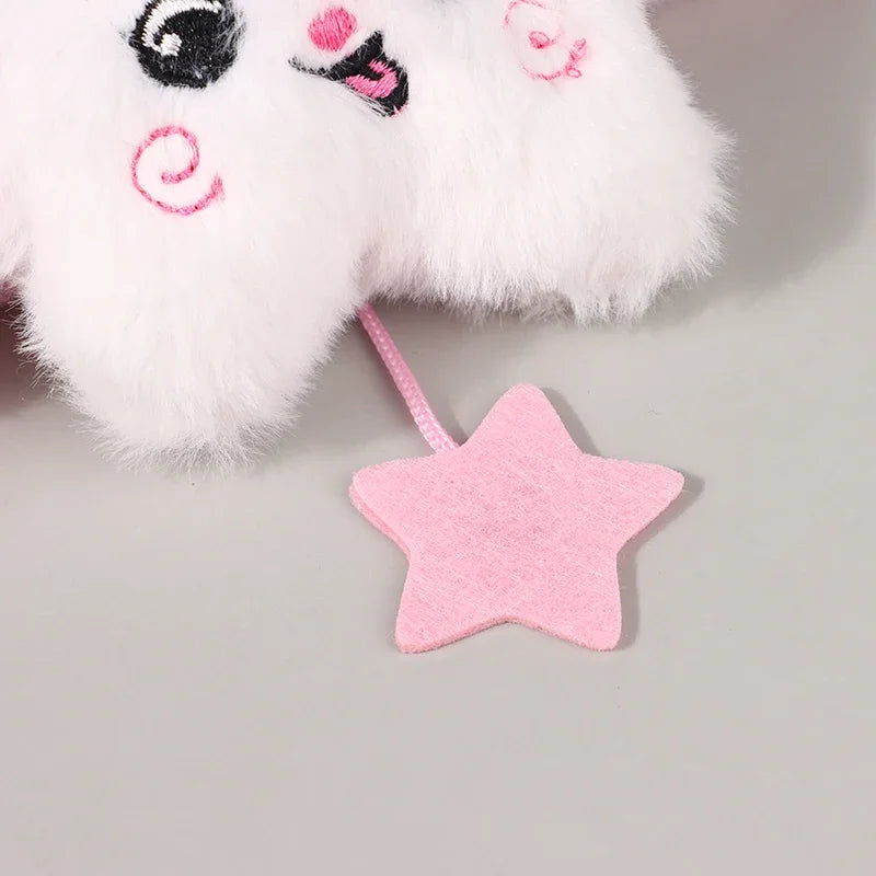 Star Plush Pendant Keychain Bag Charm Cute Doll Hanging Accessory