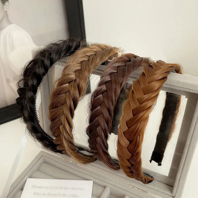 Synthetic Braided Headband for Women