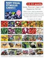 Baby Visual Stimulation Montessori High Contrast Flash Cards