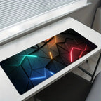 Mouse Pad Desk Pad Extended Mouse Mat 31.5x11.8in Large Computer Keyboard Desk Mat Desk Pad with Non-Slip Base and Stitched Edge