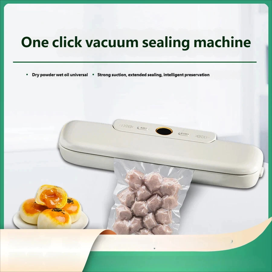 HomeFish Food Vacuum Sealing Machine – Compact Kitchen Food Preservation Sealer