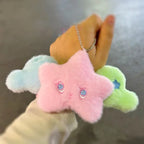 Star Plush Pendant Keychain Bag Charm Cute Doll Hanging Accessory