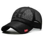 Summer Embroidered Mesh Baseball Cap for Sun Protection