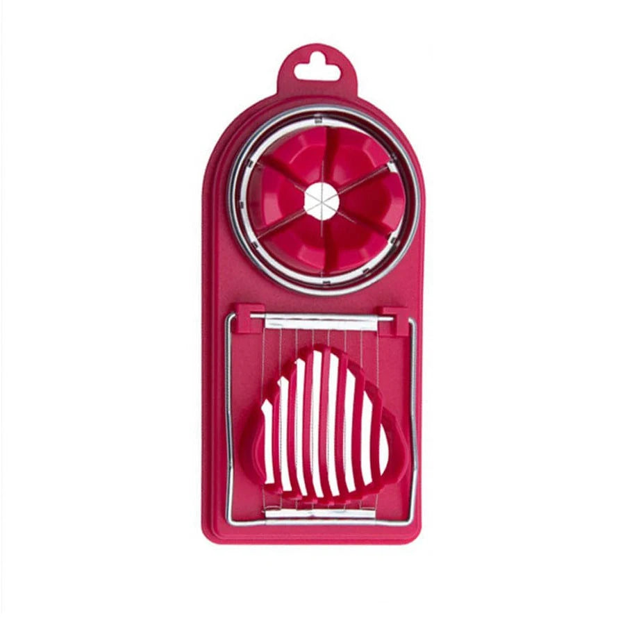 2-in-1 Stainless Steel Egg Cutter – Multi Function Egg Slicer