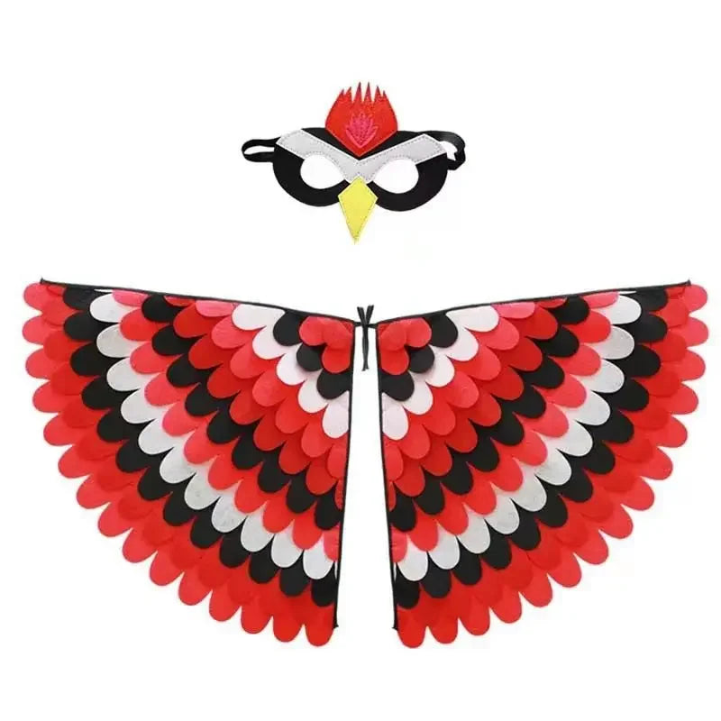 Kids Bird Cosplay Costume Wings Cape with Mask – Animal Outfit