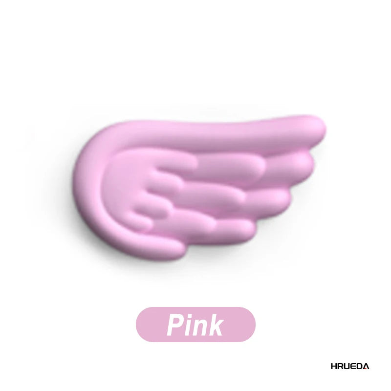 Keyboard Mouse Wrist Rest Angel Wing Memory Foam Mouse Pad Set Wrist Support Ergonomic Non-Slip for Computer Laptop Easy Typing