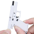 Tactical Pistol Shape Keychain Detachable Car Keyring Accessory