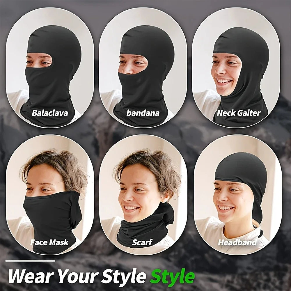 3 Pack Quick Dry Balaclava Face Mask for Outdoor Sports Comfort