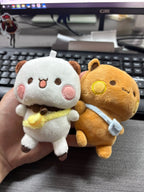 Bubu & Yier Panda Plush Keychain Cute Couple Bag Charm