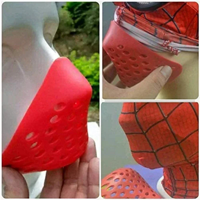 Anime Mask  Black Mini Mask Cosplay Props Spider Faceshell Silica Black/Red HalloweenHalf Face Shell Nose And Mouth Mas Cover